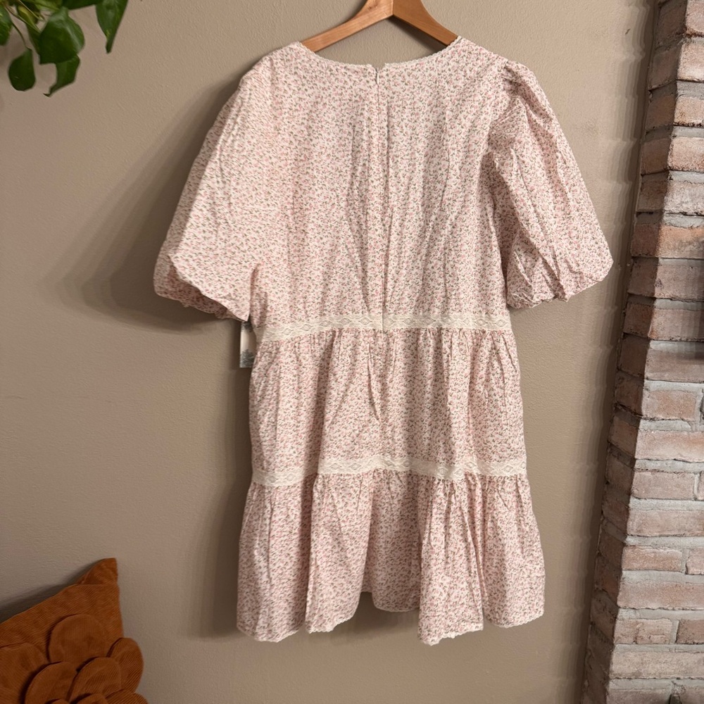 TUCKERNUCK Pink Ditsy Floral Lace Isabelle Mini Dress‎ – Hyacinth House 🌸 - Picture 3 of 13